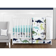 Dinosaur cot shop bumper set